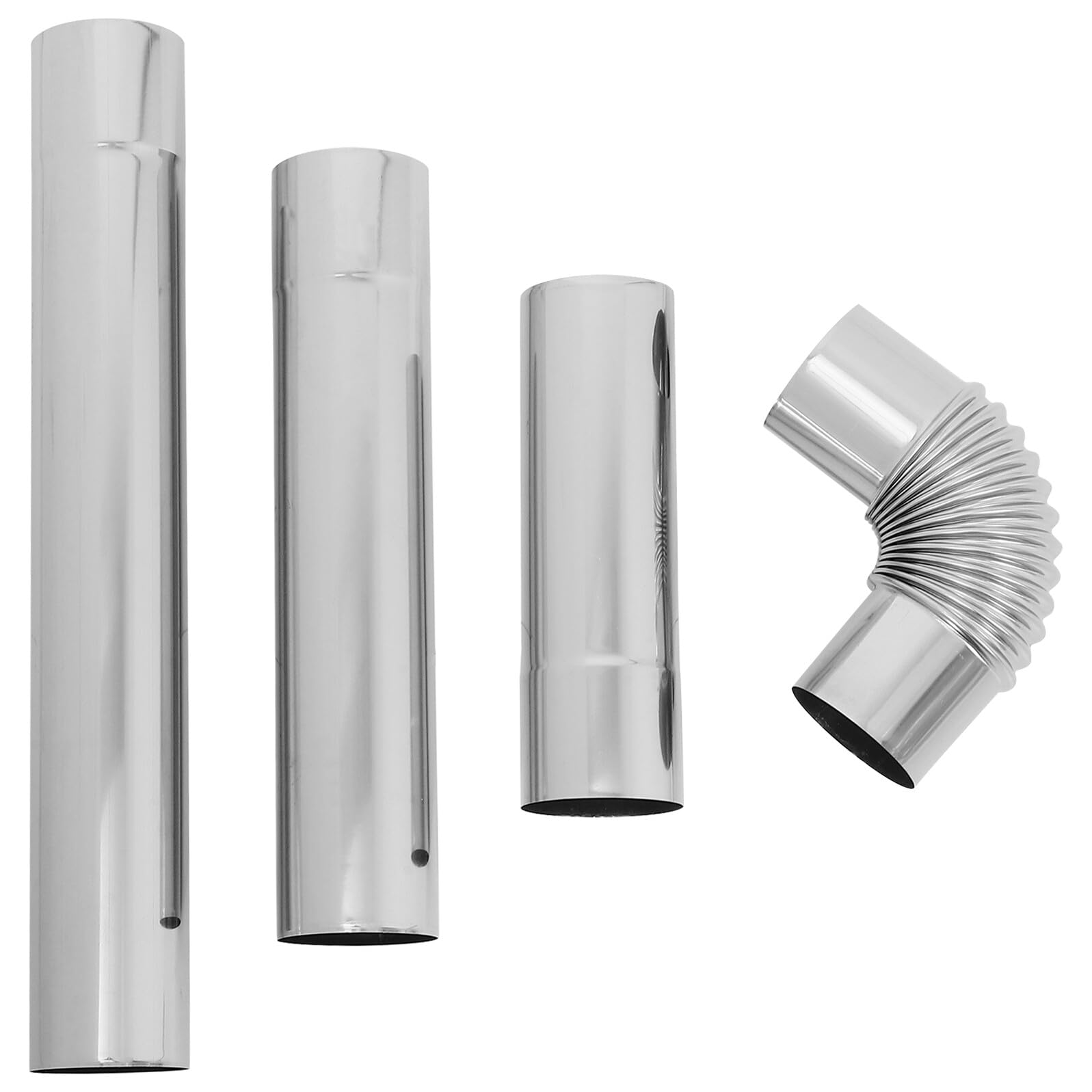 Coude adaptateur en acier inoxydable de cheminee pour une installation flexible