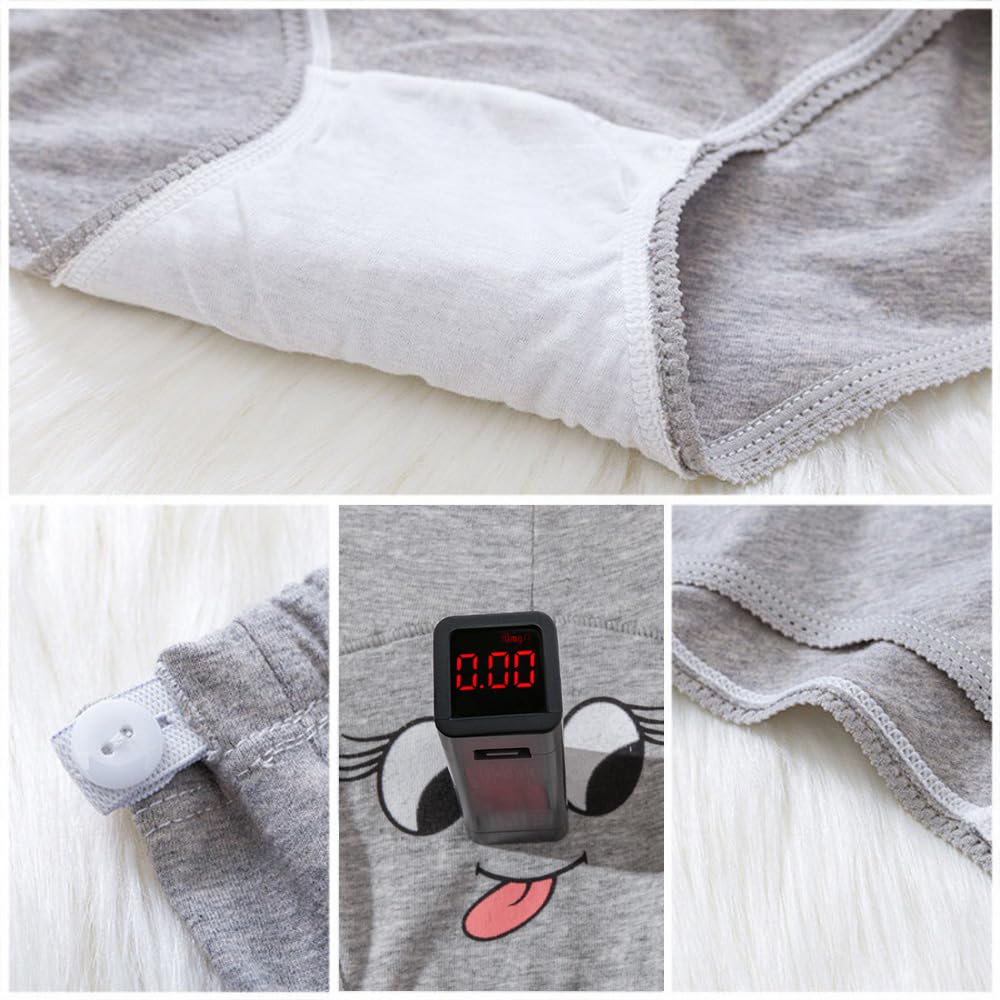 Braguitas de Premamá Cintura Alta Bragas de Algodón Maternidad Ropa Interior de Maternidad para Mujer Cinturón Ajustable Pack de 3,M-5XL
