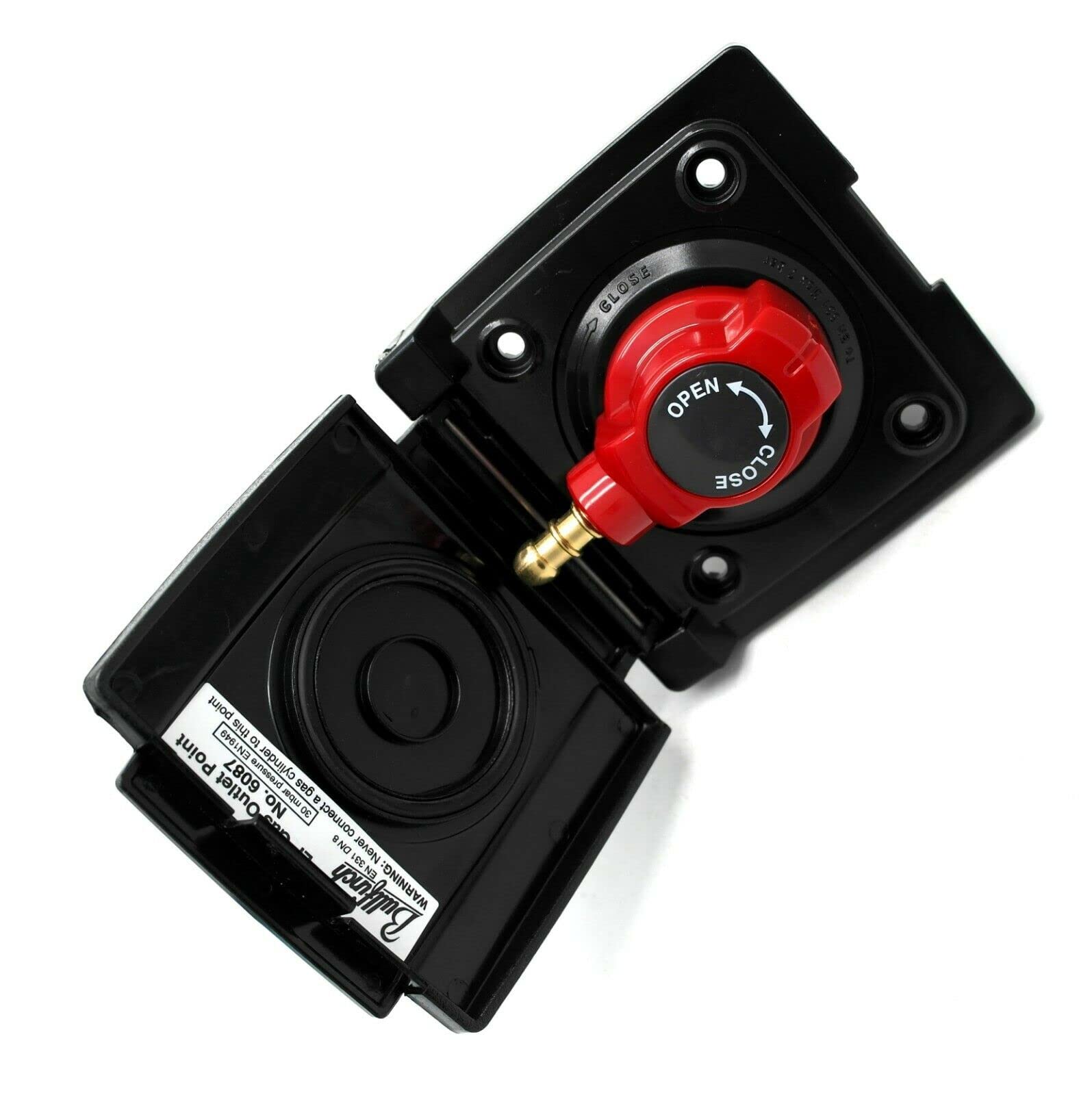 BULLFINCH BLACK BBQ POINT OUTDOOR LPG GAS QUICK RELEASE FOR CARAVAN MOTORHOME