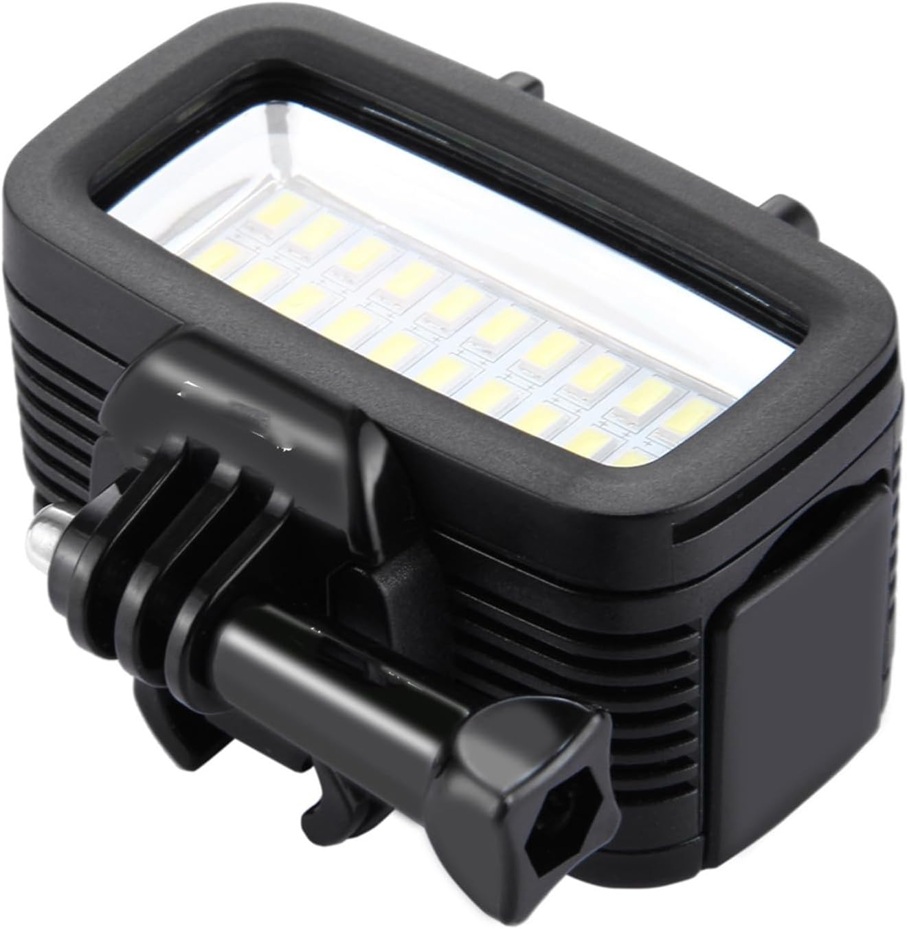 Diving Light IPX8 Waterproof LED Video Light for Hero 5/4/3+/3/2/1 Action Camera, 20 LEDs 40m Underwater Lights with Hot Shoe Mount for Canon for Sony DSLR Cameras