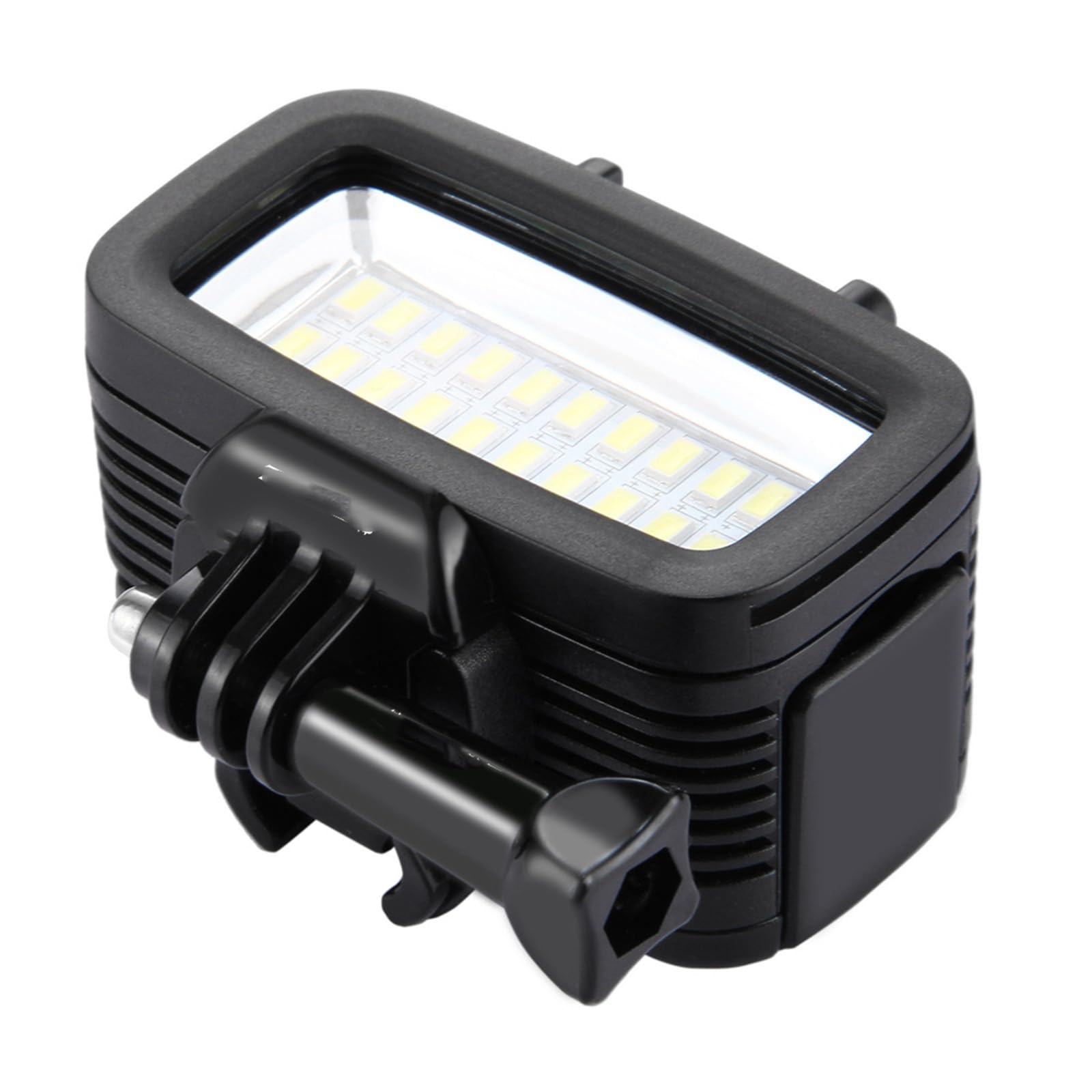 Luce subacquea IPX8 impermeabile LED Video Light per Hero 5/4/3+/3/2/1 Action Camera, 20 LED 40m Luci subacquee con Hot Shoe Mount per Canon per fotocamere DSLR Sony