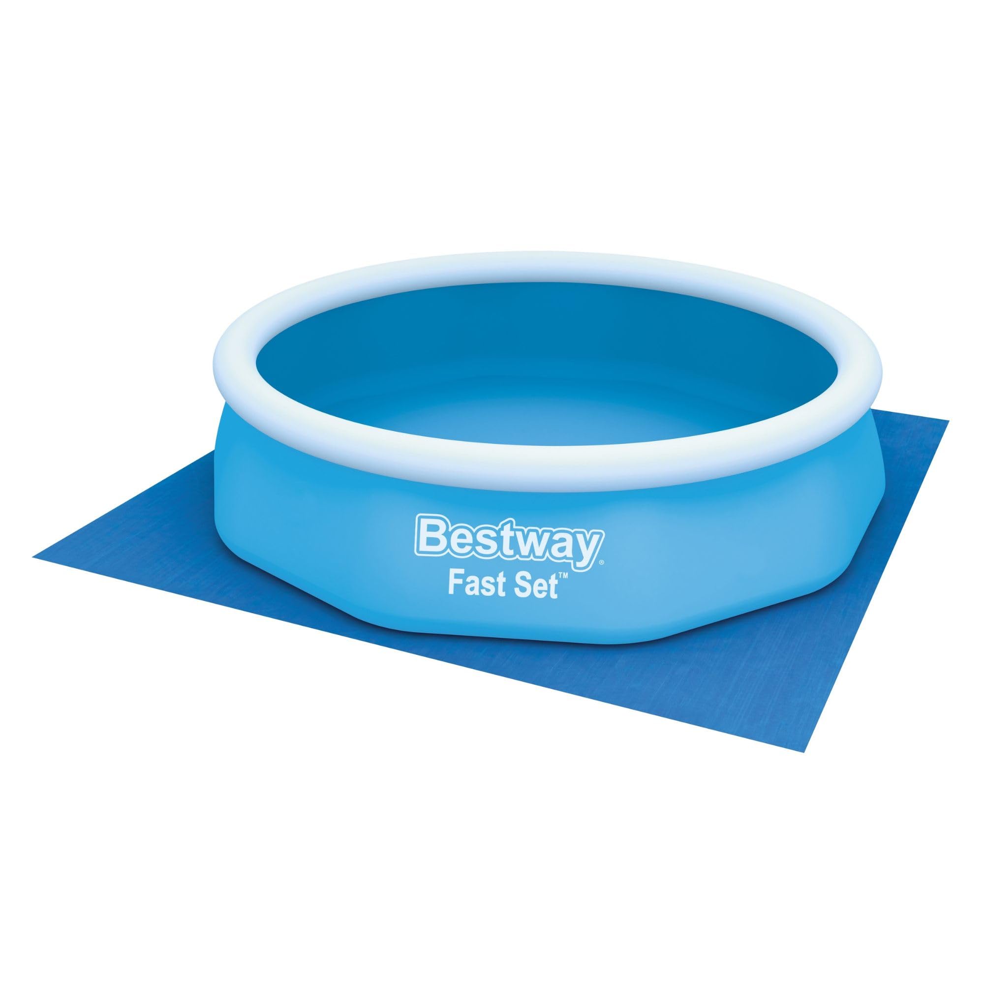 BESTWAY Tapiz Protector de Suelo 335x335 cm para Piscinas Desmontables Azul