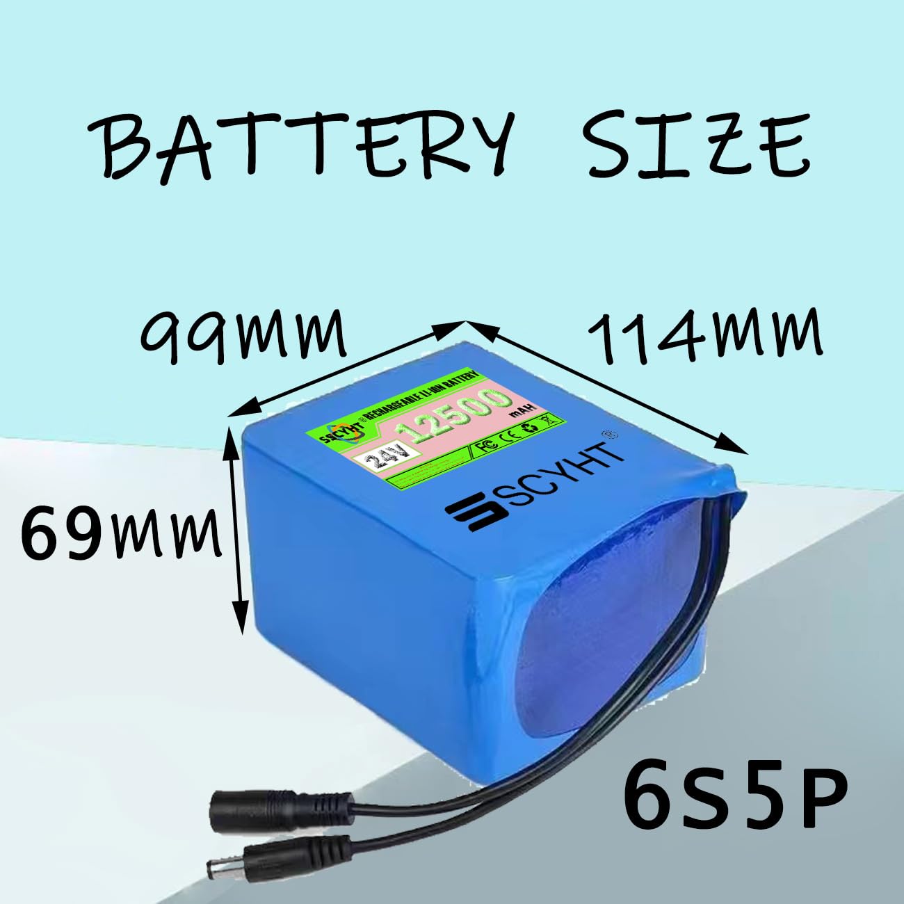Akumulatory litowe 24 V Wyjmowany akumulator 12,5 Ah Akumulator litowo-jonowy 24 V Akumulatory zamienne do zabawek elektrycznych z BMS dla silników poniżej 300 W,24v12.5ah 1pack