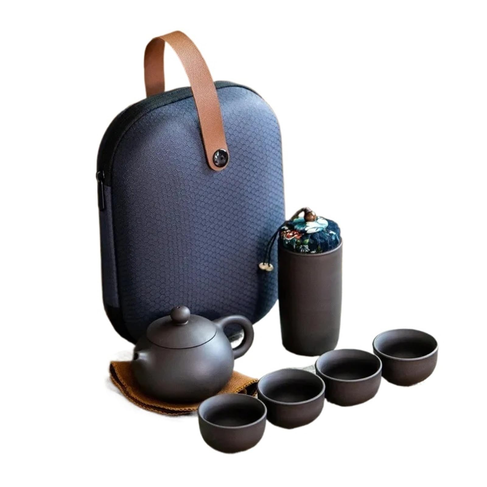 Juego de té Zisha portátil con diseño compacto The Holiday para entusiastas del té