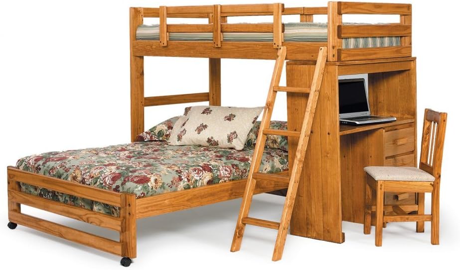 Woodcrest Heartland Twin over Full Loft Bunk Bed -