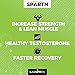 SPARTN ✮ Potent Testosterone Booster Supplement for Men ✮ Unleash Incredible Strength Naturally w/DAA ✮ 120 Caps