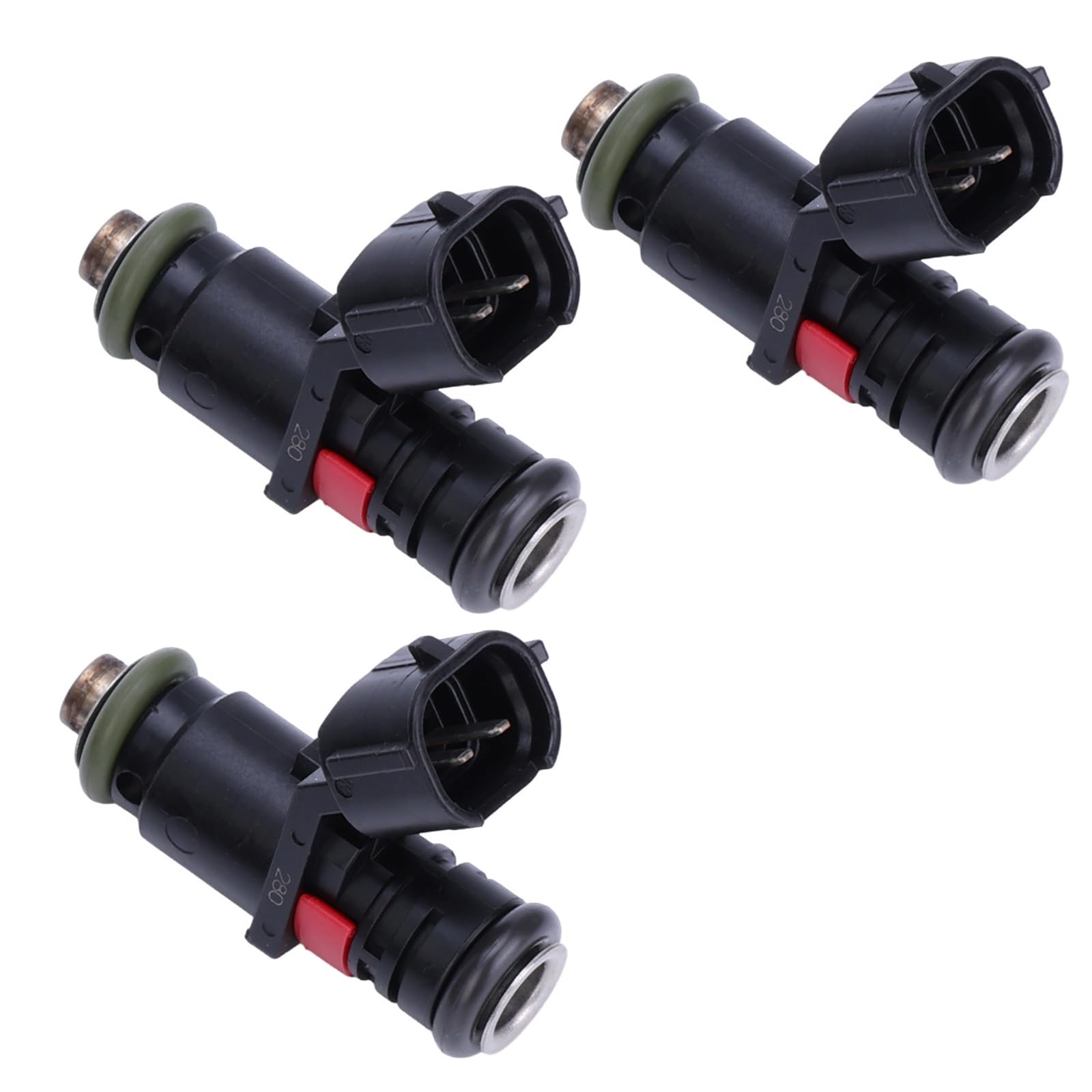 03E906031C Lot de 3 injecteurs compatibles avec Polo 9N Cordoba 6L Ibiza 6L Fabia 6Y Roomster 5J 1.2, 03E906031C Unité d'injection de carburant