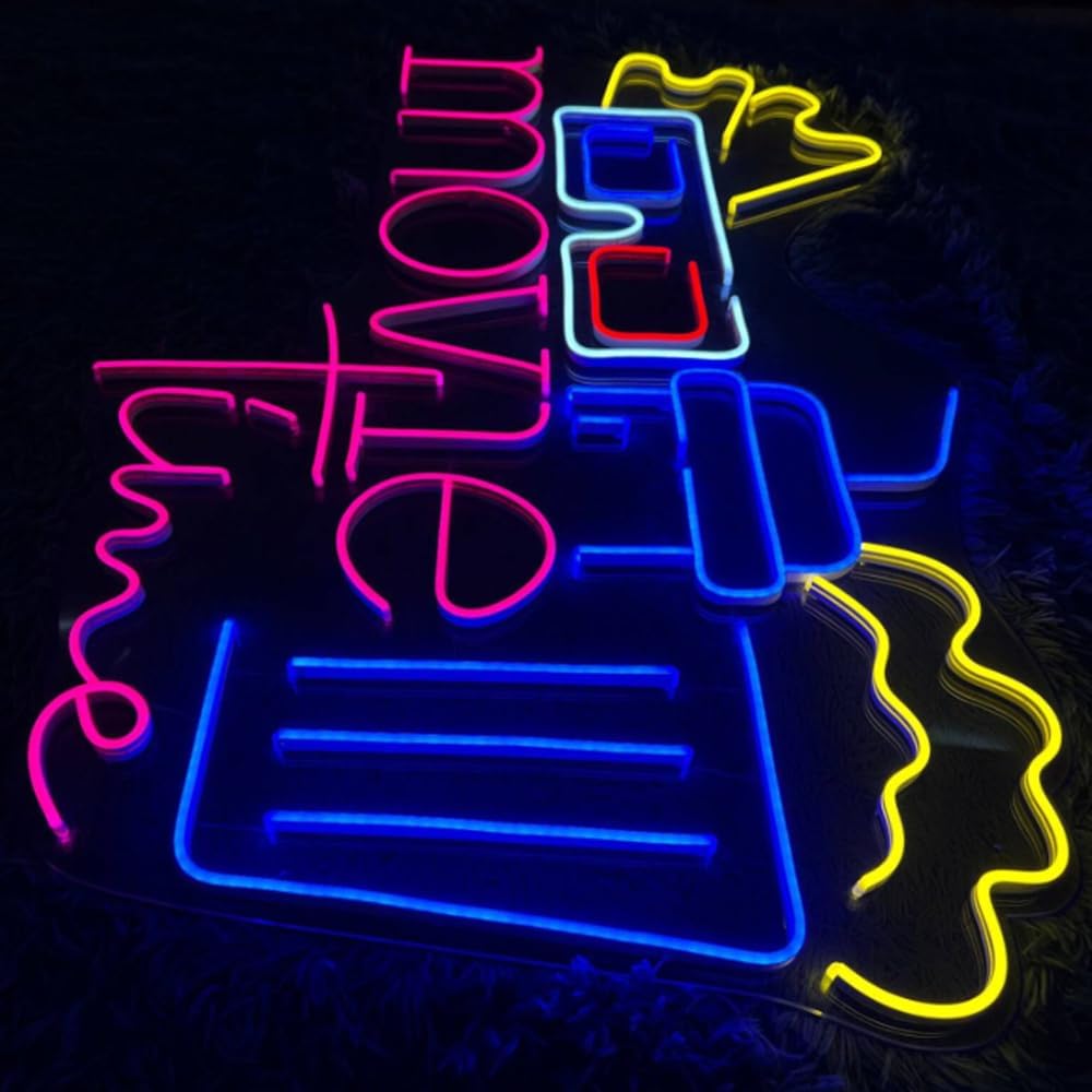 LED Sign Snack Neon Signs Food Led Lights Shop Wall Decorative Popcorn Lamps Pizza Burger Tacos Decoration Light USB Brightness Adjustable