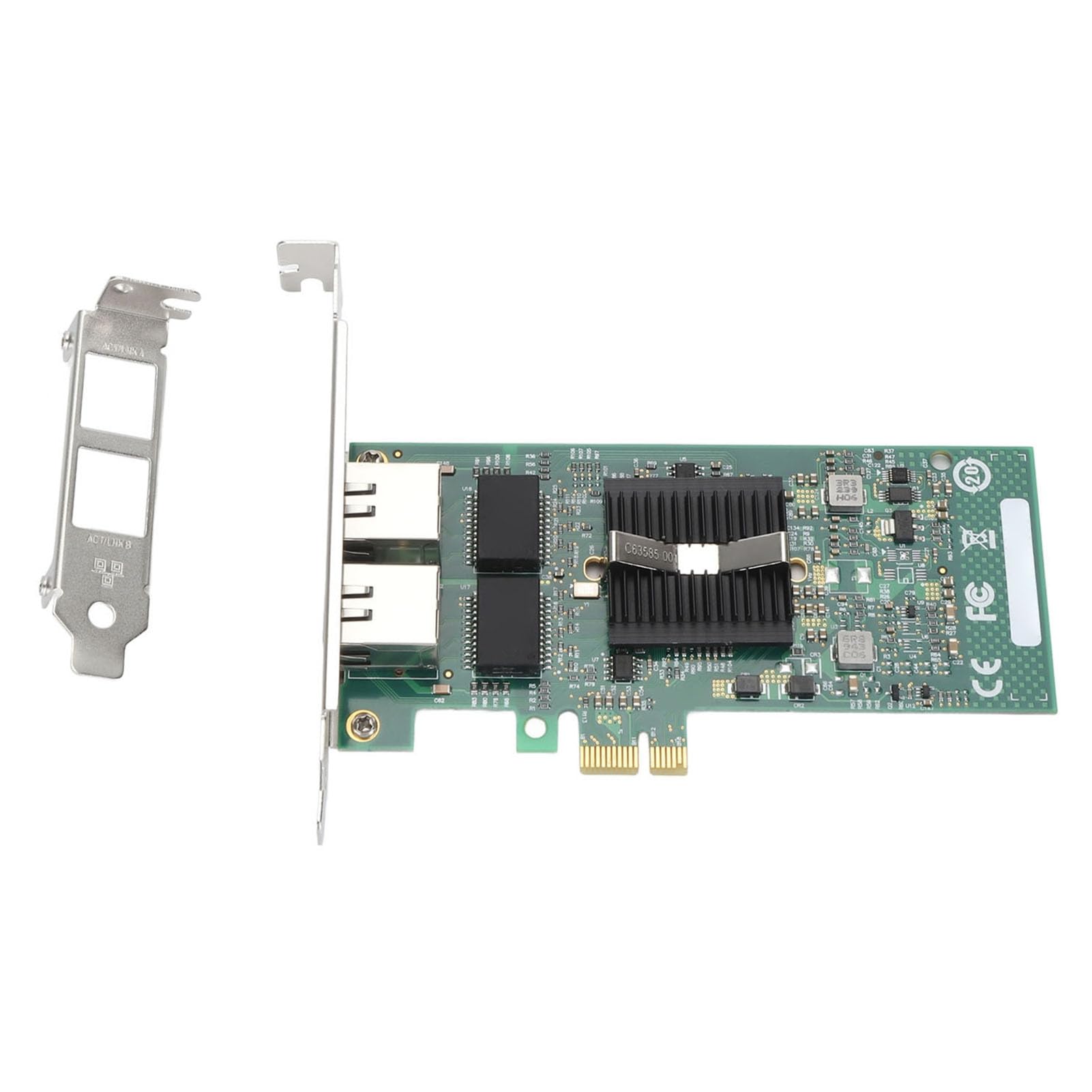 Tarjeta de Red Gigabit PCIE X1 de Doble Puerto, Chip 82575