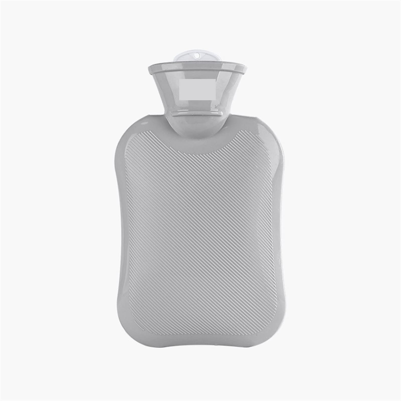 Bolsa de agua caliente,Botellas gruesas invierno goma portátil Botella(Grey)