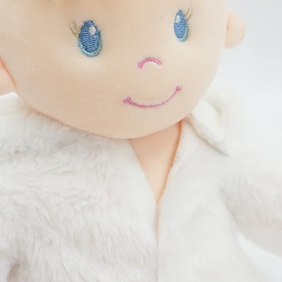 June Garden 2 Pcs Sweet Dolly Bundle - Includes 12 Sweet Dolly Snowbun and Ladybug - Stuffed Ultra Soft Baby Doll for Birth and Up - Removable Outfit