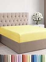 Vista 355 de King Fitted Bed Sheet - Bottom Single Fitted Sheet Only - Ultra-Soft Hotel Luxury Bedding w/ 8-16 Inch Deep Pockets - Breathable, Cooling & Wrinkle