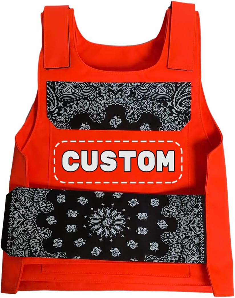 F.N.JACK Men's Motorcycle Vest Biker Waistcoat with Paisley Pattern, Streetwear Jacket for Riding, Workwear Outdoor Vest