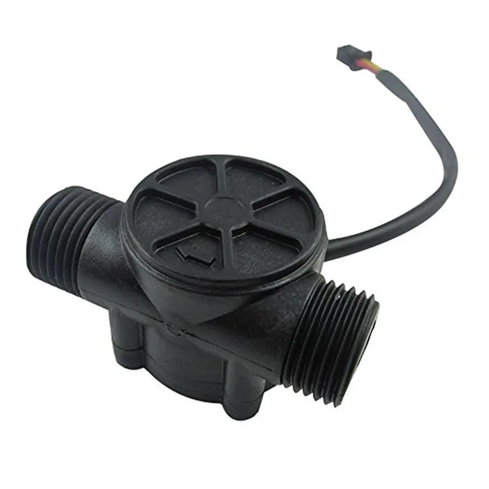 Medidor De Sensor De Flujo De Agua Pantalla LCD 1-30L/min Control Cuantitativo En Tiempo Real Total K Precisión Constante Modo De Operación Apagado 1A 24V para el jardín