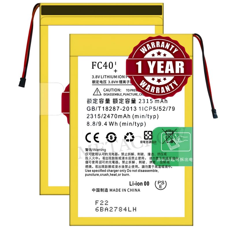 Image of Original FC40 Battery Compatible for Motorola Moto G3 (XT1540, XT1541, XT1548) | Moto G3 Turbo | Moto G Turbo | Turbo G (2015) (XT1556, XT1557) - (2470mAh) - 1 Year Warranty JK1
