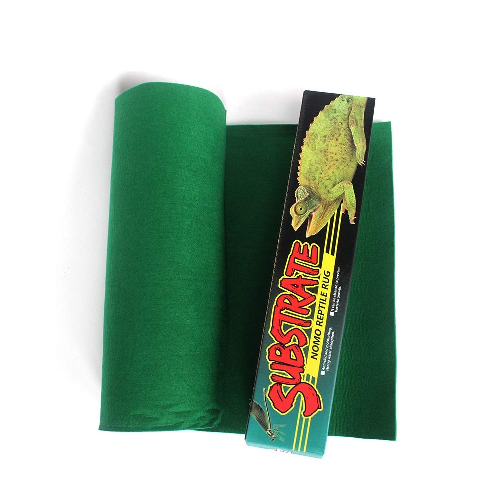 NomoMoisturizing Reptile Carpet Fiber Terrarium Liner Mat Climbing Carpet for Lizard Chamelon Turtle Snake Bearded Dragon (120 * 60cm)