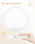 Remboursé 6W Capteur de mouvement lumière de plafond intérieur, Wireless magnétique Stick-On, télécommande pour la couleur & Luminosité, Lumière de batterie pour placard, Douche, Salle de bains, Canteau, Hallway, 1-Pack
