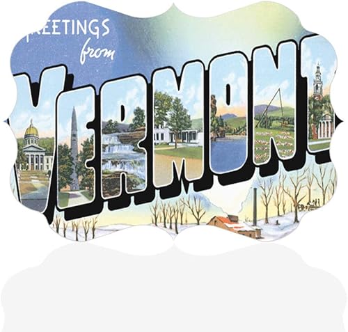 Fastasticdeals Horizontal Home Decor Wall Sign Greeting from Vermont Houses Art Picture Frame Benelux Shape 18x12Inches Fastasticdeals Horizontal Home Decor Wall Sign Greeting from Vermont Houses Art Picture Frame Benelux Shape 18x12Inches