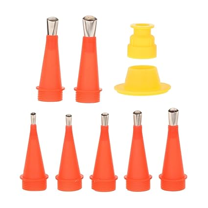 CLUB BOLLYWOOD 9X Caulking Nozzle Tool Set with Connection Bases for Sausage Window Home | Tools | Hand Tools | Other Hand Tools|Other Hand Tools