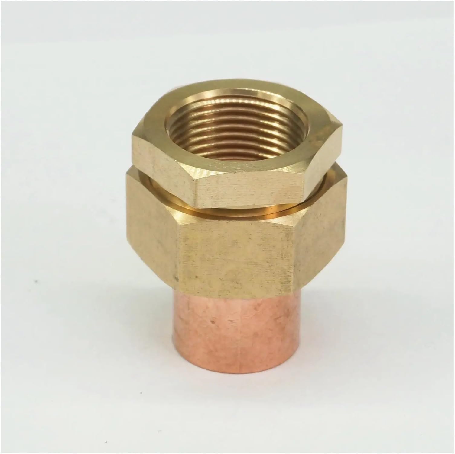 3/4" Brass Female-22mm I.D Copper Socket End Feed Union Welding Pipe Air Conditioner Refrigerator Chiller Plant