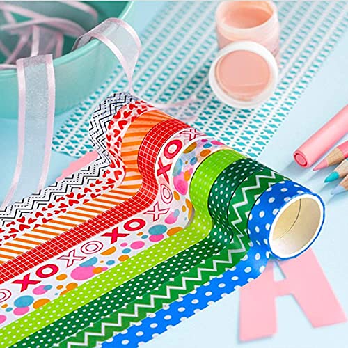 IEEBEE Washi Tape 60 Rollen Set - Premium Masking Tape für Bullet Journal, Scrapbooking & Bastelbedarf - Dekoband bunt für Kinder & Erwachsene, DIY Handwerk & Geschenkverpackung
