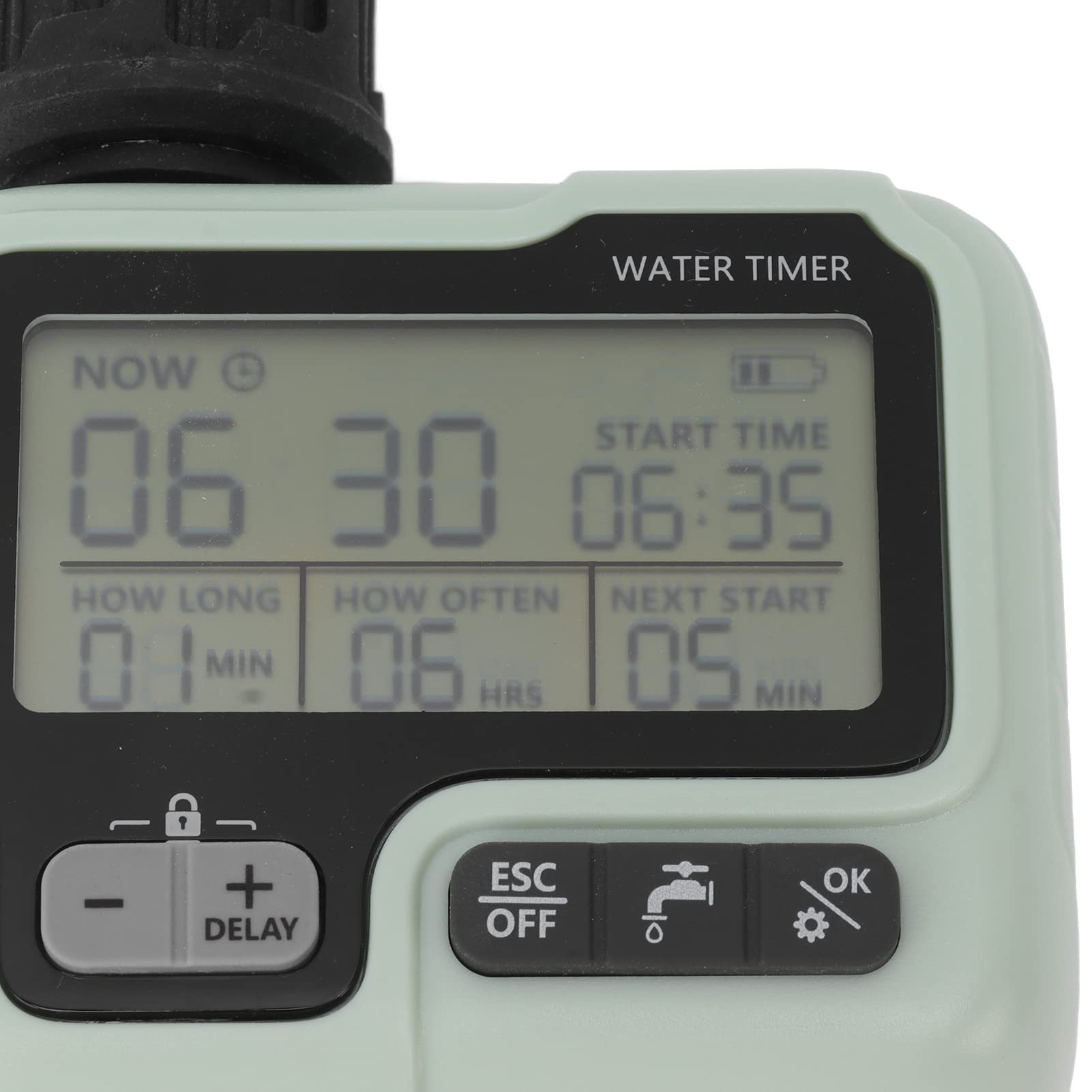 Temporizador de Riego Programable, Temporizador de Aspersor Riego Automático 3V Protección de Baja Corriente para Tierras de Cultivo Al Aire Libre