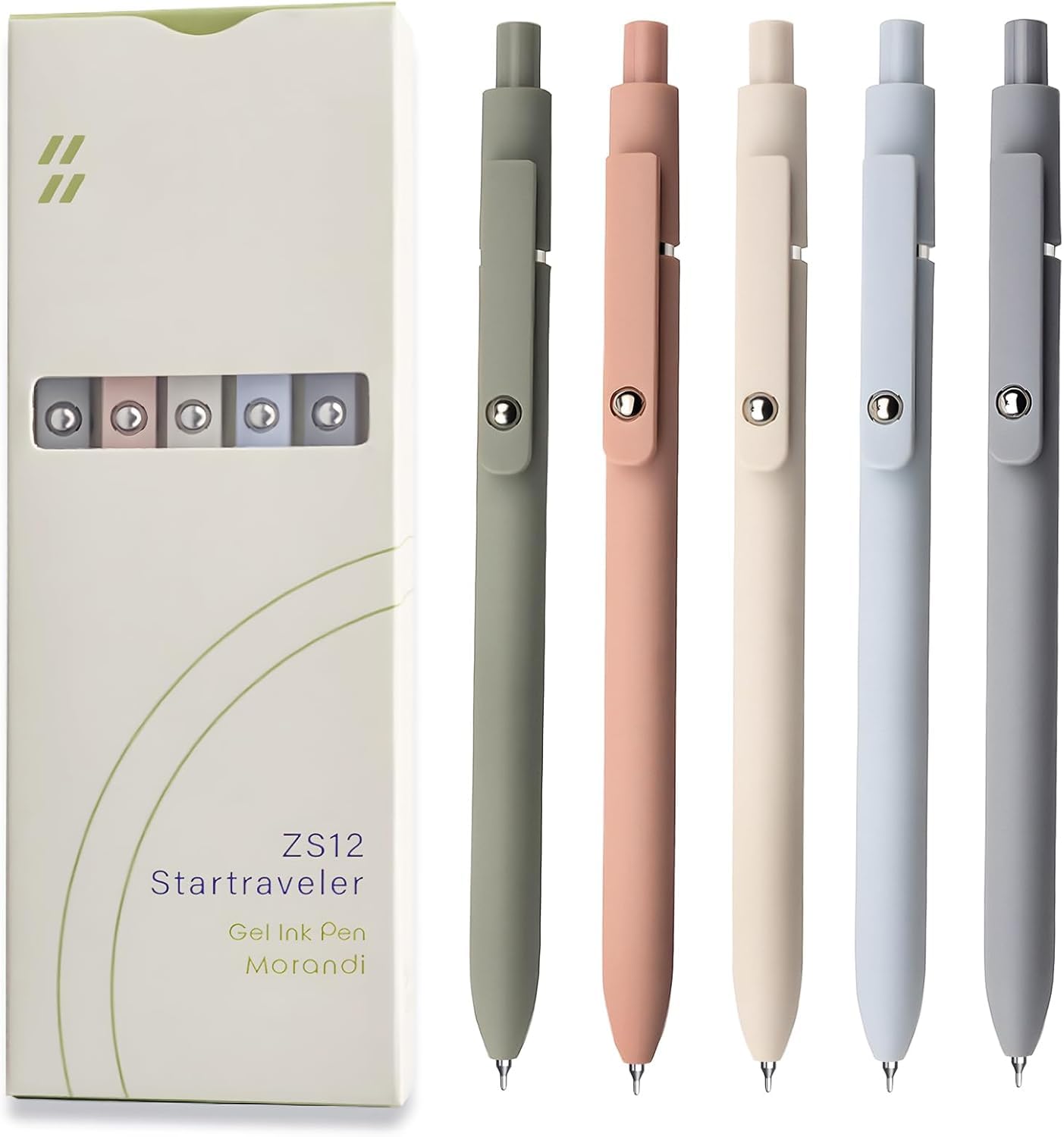 Amazon.com: Prime Supplies ZS12 Startraveler Morandi Gel Pens, 5