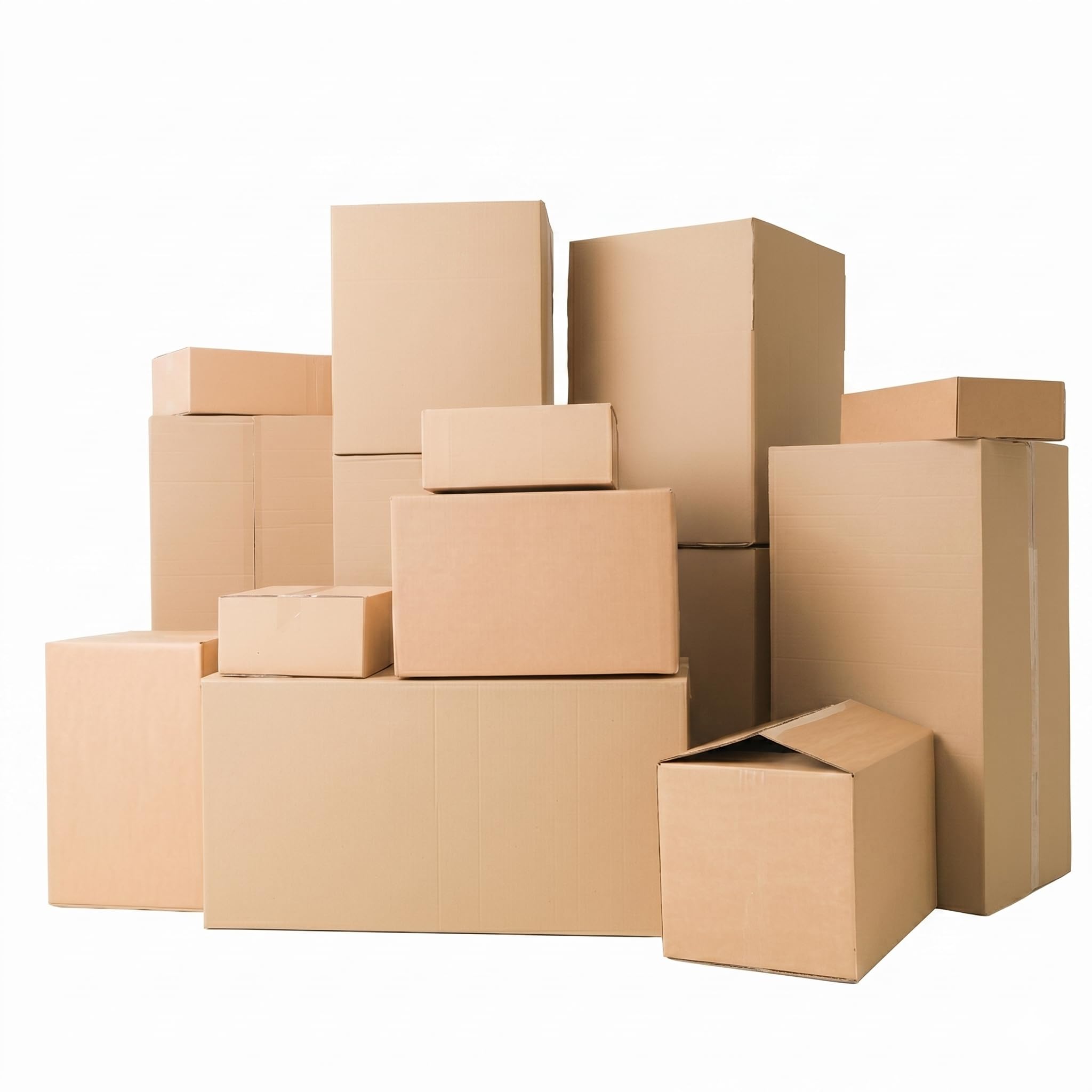 Tezraftaar® 25 x Double Wall Cardboard Box 76cm x 50cm x 50cm Heavy Duty Brown Shipping Moving Box Strong Corrugated Packing Box for Storage Parcel Postage House Removal 30" x 20" x 20"