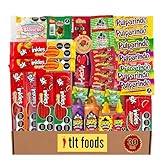 TLT FOODS Lote Dulces Mexicanos – Pack Variedad Chuches Mexicanas Picantes Para Regalar, Mix Surtido Golosinas Caramelos, Candy Box Snacks Mexico, Chamoy, Pelon Pelo Rico, Pulparindo, Tamarindo