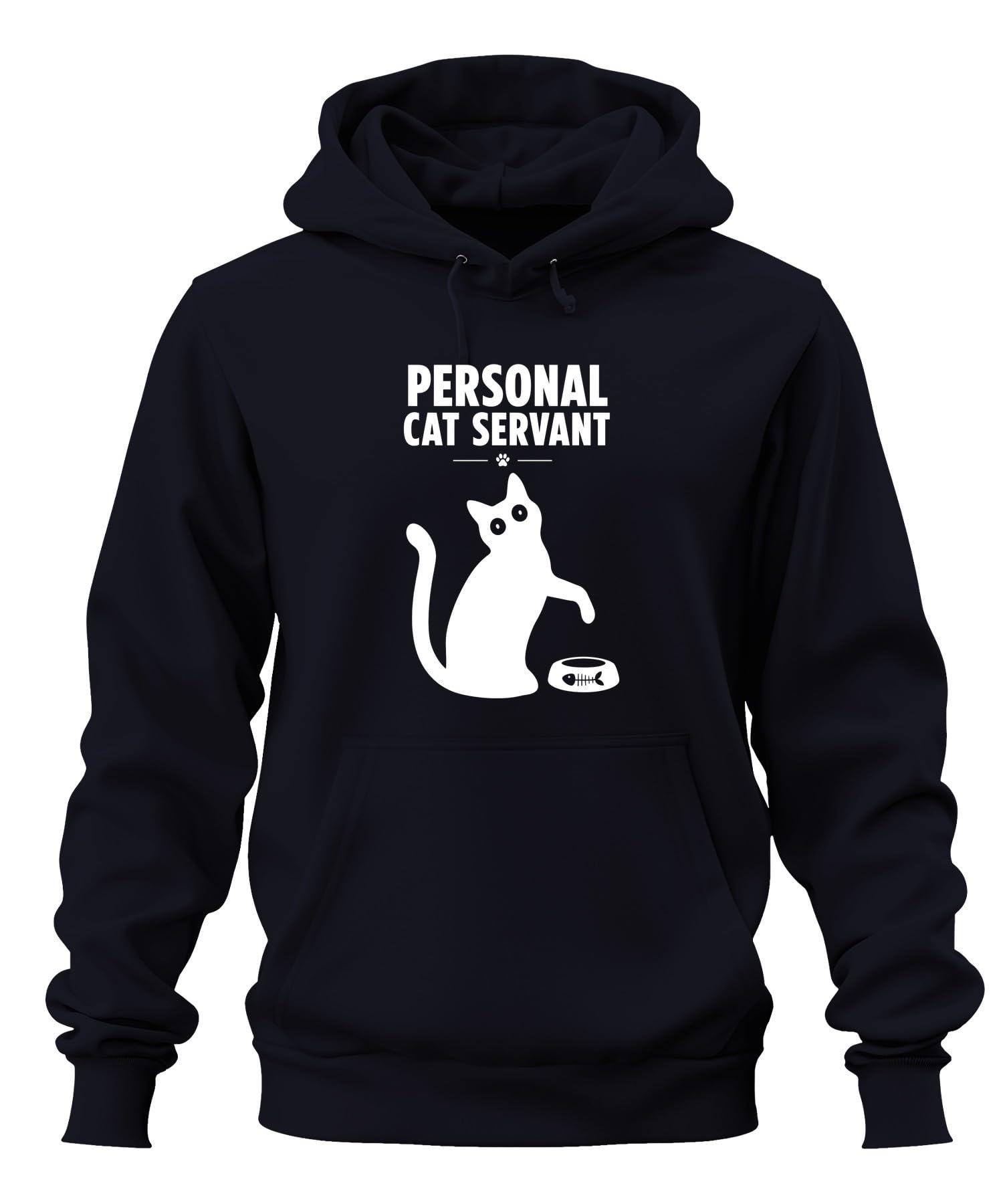 Personal Cat Servant śmieszna bluza z kapturem