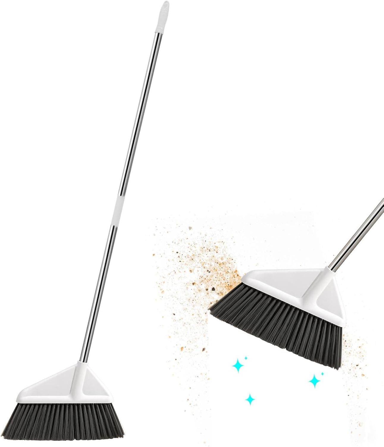 Heavy Duty Broom Kitchen Broom With Long Handle,50" Heavyduty