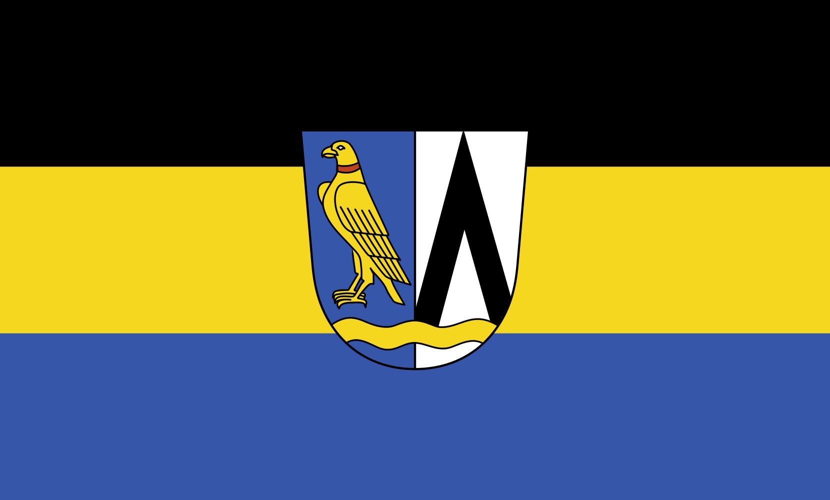 Drapeau Feldkirchen-Westerham grand format paysage pour mât extérieur