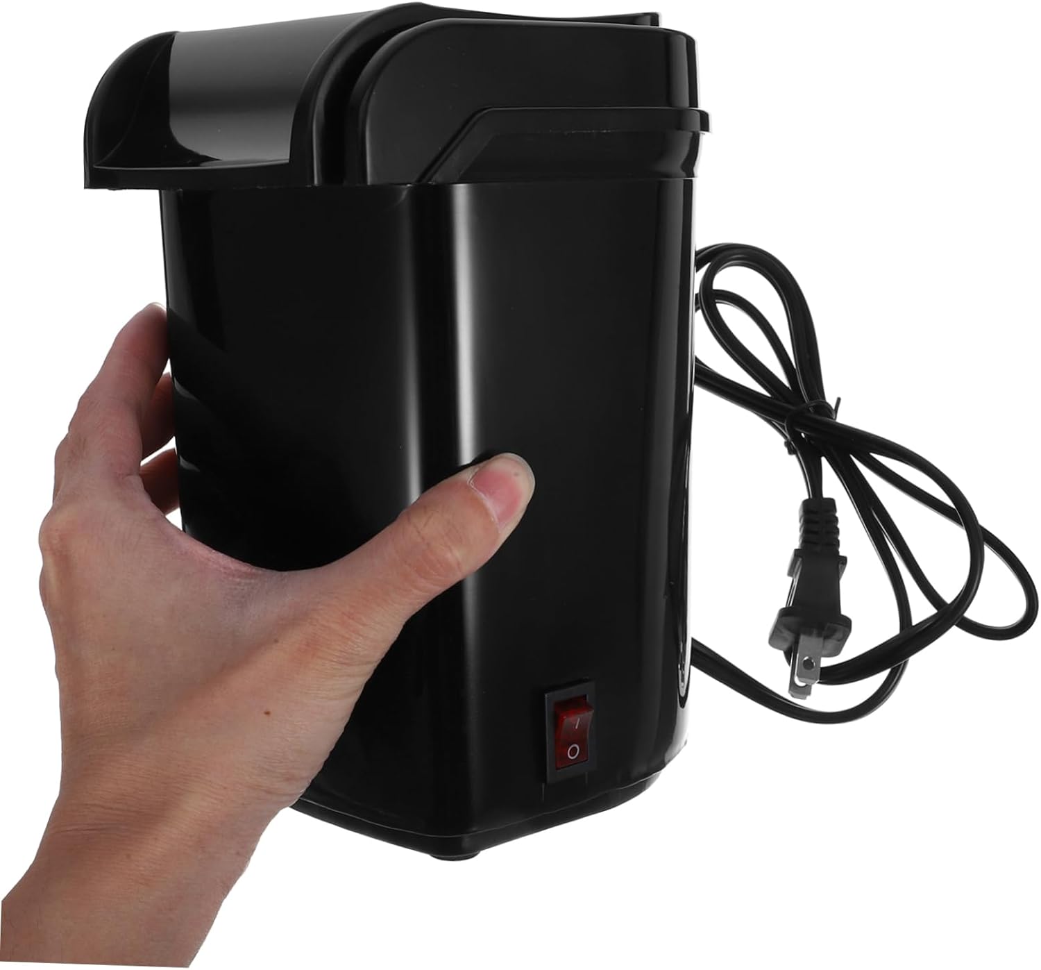 Generic Electric Hot Air Popcorn Maker Reusable Snack Machine for Healthy Popping Compact Design for Home Movie and Parties Black Color Effortless Operation