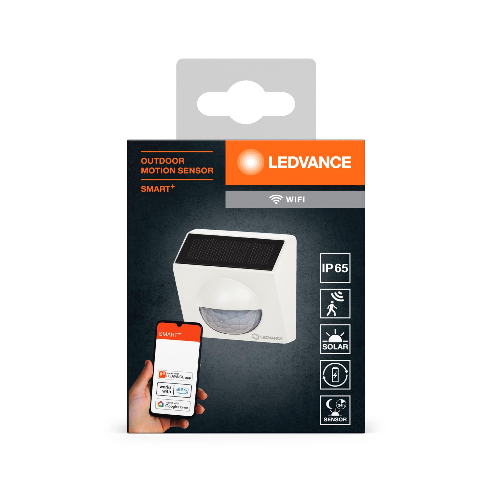 LEDVANCE SMART+ WiFi rilevatore di movimento da esterno, IP65, plastica, bianco, confezione da 4