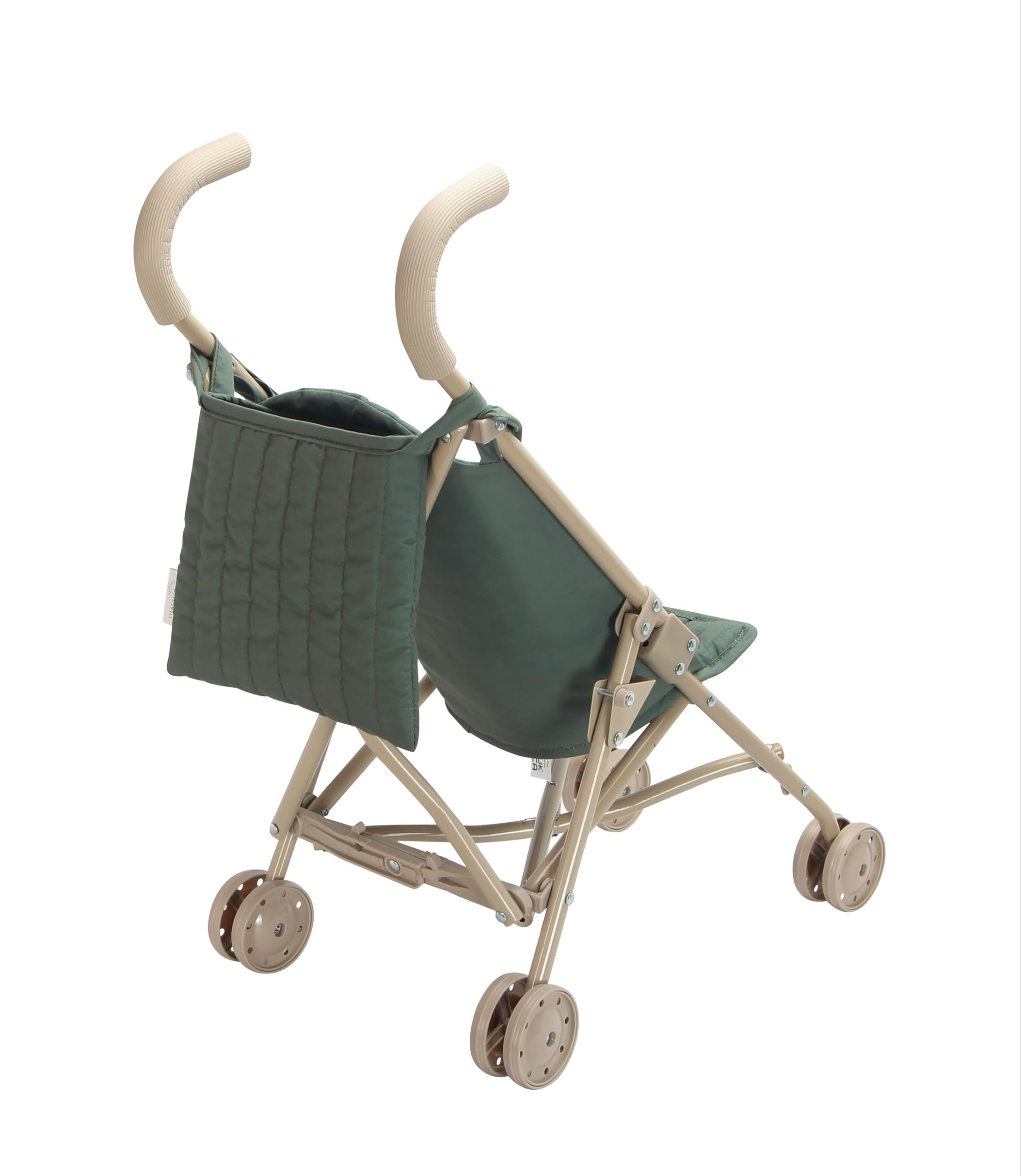 Doll Stroller – Neutral Color Lightweight & Flexible Stroller - Baby Doll Stroller for Kids 3+ - Chic Floral Print - 22