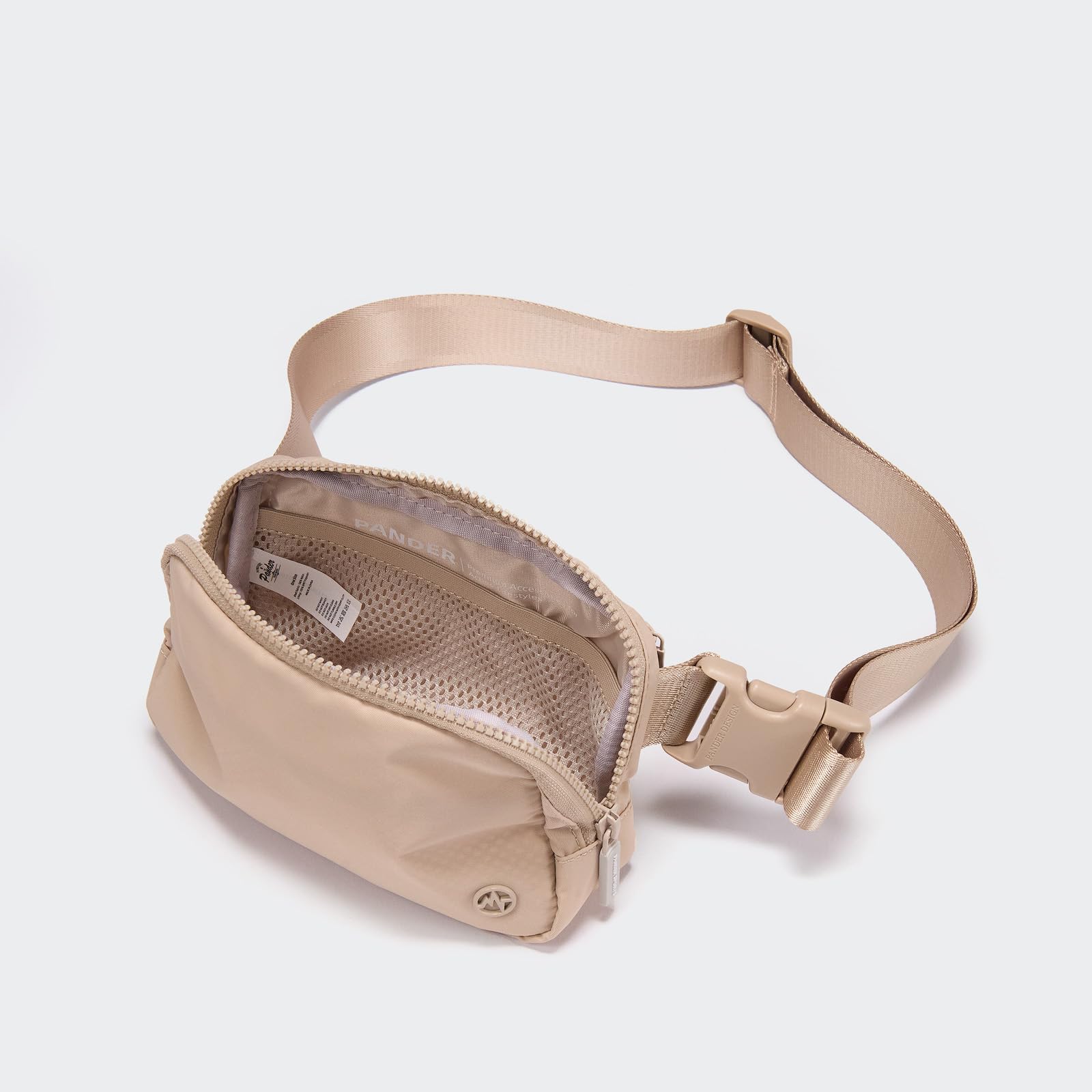 Pander Nylon Fanny Pack for Women, Two-Way Zipper Crossbody Bag view 4