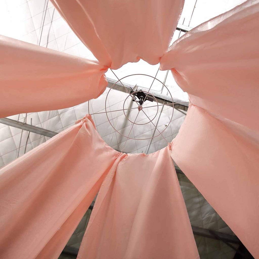 BalsaCircle Blush 20 feet Long Premium Sheer Voile Ceiling Draping Panel - Wedding Ceremony Party Home Decorations