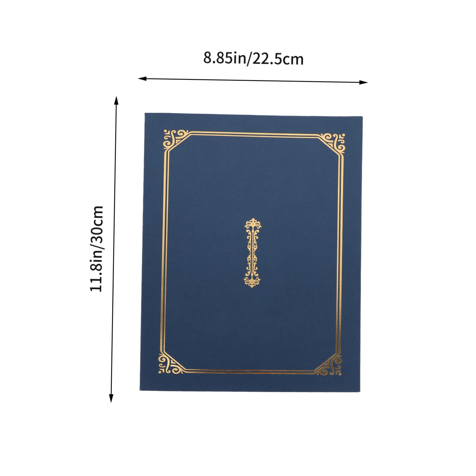 5pezzi Copertine per Documenti Stampa in Oro di Custodie di Carta per Porte Certificati e Diplomi