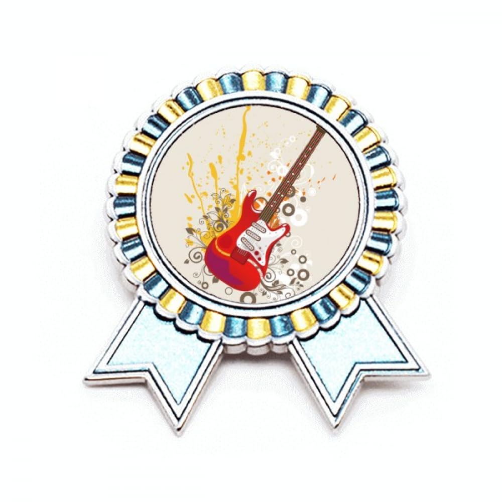 Broche guitare électrique de jazz en métal taille M