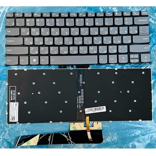 Lenovo用USキーボード IdeaPad 5 14ITL05 Flex 5-14IIL05/ARE05 Yoga Slim Pro-14ITL5 7/ach5 XiaoXin air 14 IAL7 Shaoyang X3-14IAP用(RU Back