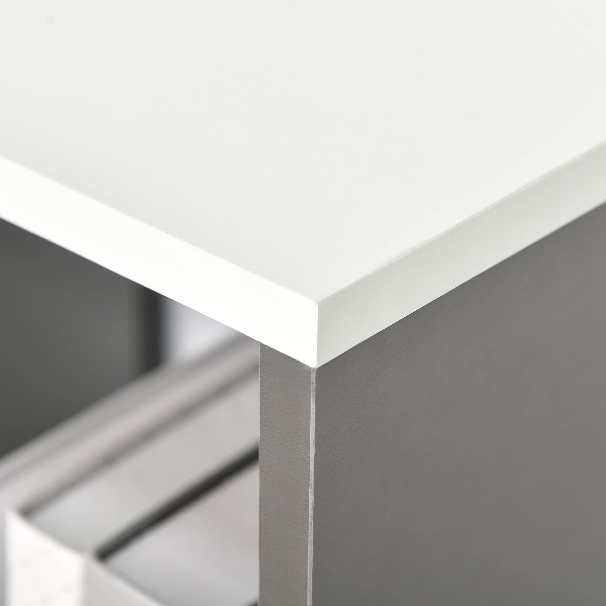 HOMCOM Mobile Libreria a 8 Ripiani 100x27x124 cm Grigio Scuro | per Soggiorno e Camera da Letto, Libreria Scaffale Moderna, in Truciolato