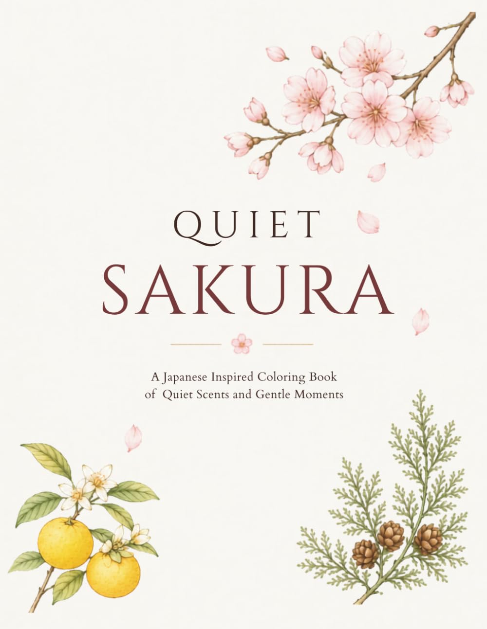 Quiet Sakura: A Japanese-Inspired Coloring Book of Natural Scents and Quiet Beauty (Quiet Series)