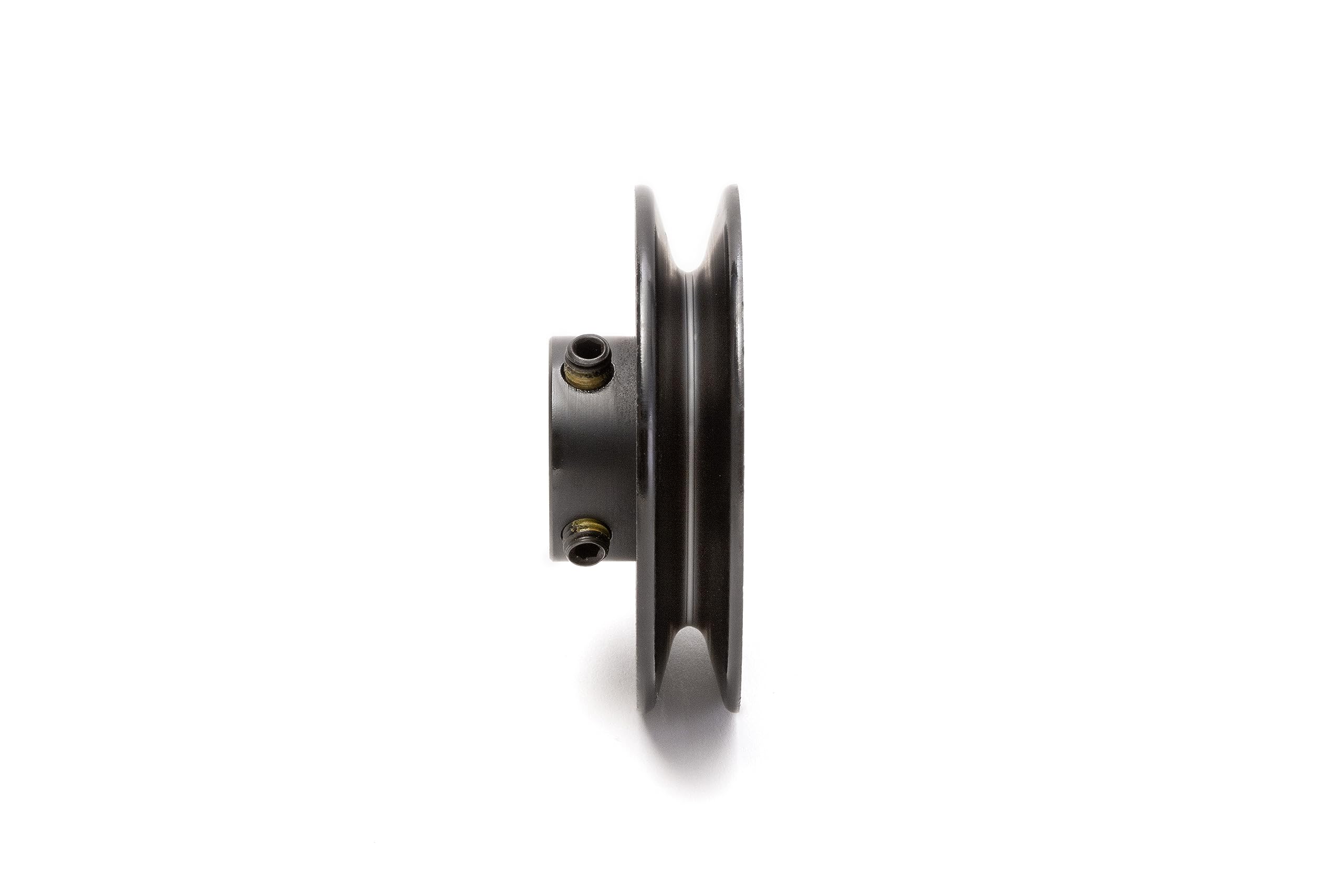 V-Groove Drive Pulley, 3.5'' Diameter, 22mm Bore, Steel — Amazon image 3