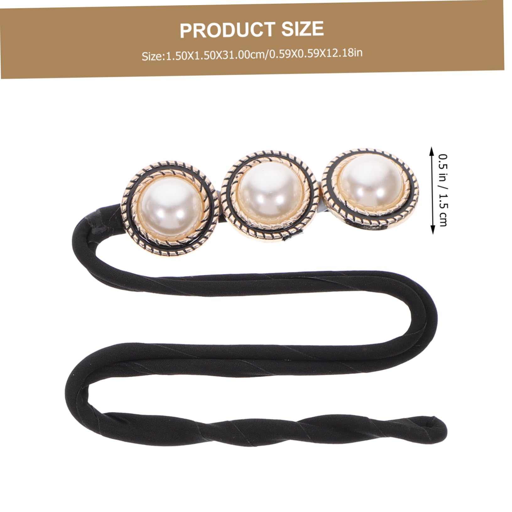 FRCOLOR 12piezas Hacer Moños De Pelo Herramienta De Estilo Retro Perlas Accesorio De Peinado Rápido Para Mujeres y Niñas Para Uso Diario y Fiestas