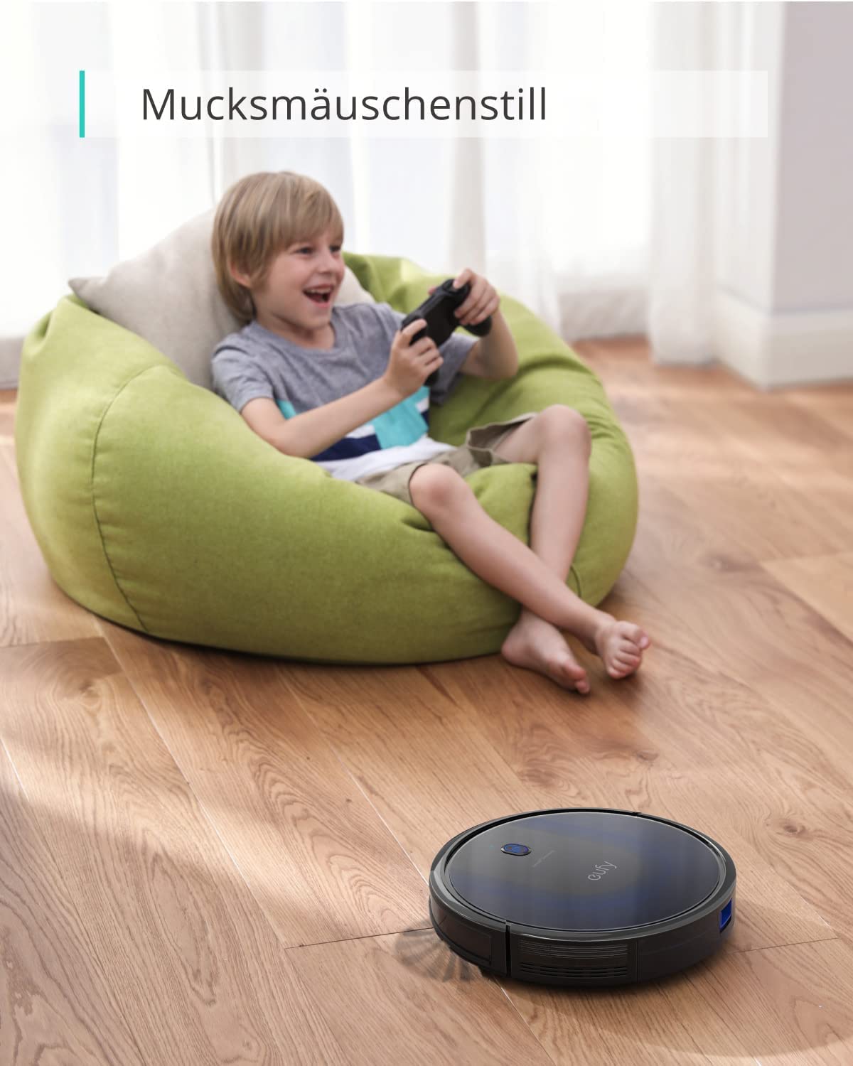 eufy by Anker Saugroboter RoboVac 15C MAX, Roboterstaubsauger mit BoostIQ Technologie, 2000Pa Saugkraft mit WLAN-Konnektivität, extrem schlank, geräuscharm (Generalüberholt)