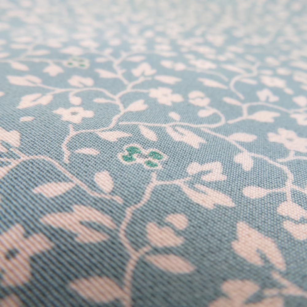 半幅帯 リバーシブル半巾帯 正絹 巾:約16cm×長さ:約423cm 草花模様×雪輪模様 薄青色 細帯 小袋帯 オリジナル 仕立て上がり 長さ423cm 美品 【キモノオフ野々市若松店】 半幅帯 リバーシブル半巾帯 正絹 巾:約16cm×長さ:約423cm 草花模様