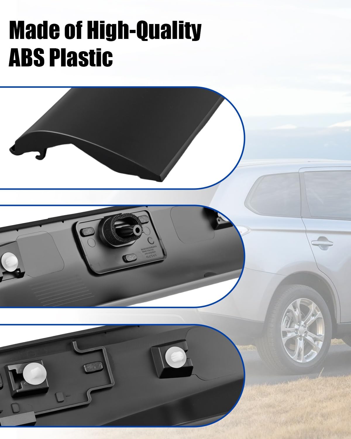 Replace 5757A601 5757A602 Left Right Rear Door Lower Trim Molding Decorative Part Fit for Mitsubishi Outlander/Outlander PHEV 2022-2024, 2 Pcs