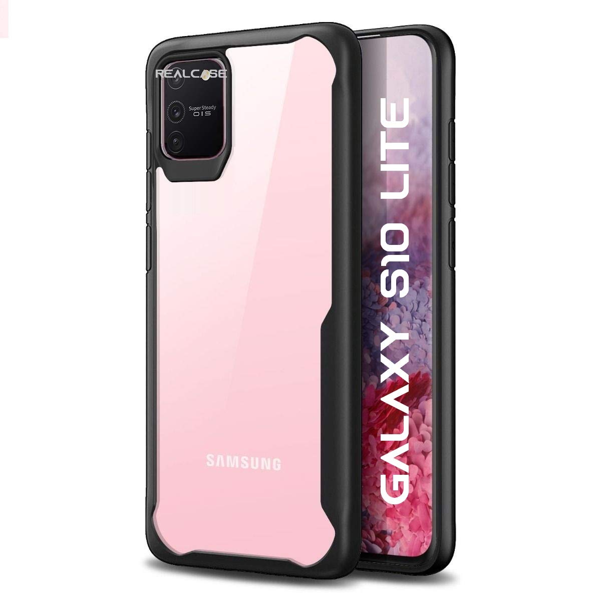 REALCASE Samsung Galaxy S10 Lite Back Cover Case | Clear Case Gel TPU | Shock Proof Bumper Back Cover Case for Samsung Galaxy S10 Lite (E-Black) (B08B4458JJ) Amazon Price History, Amazon Price Tracker