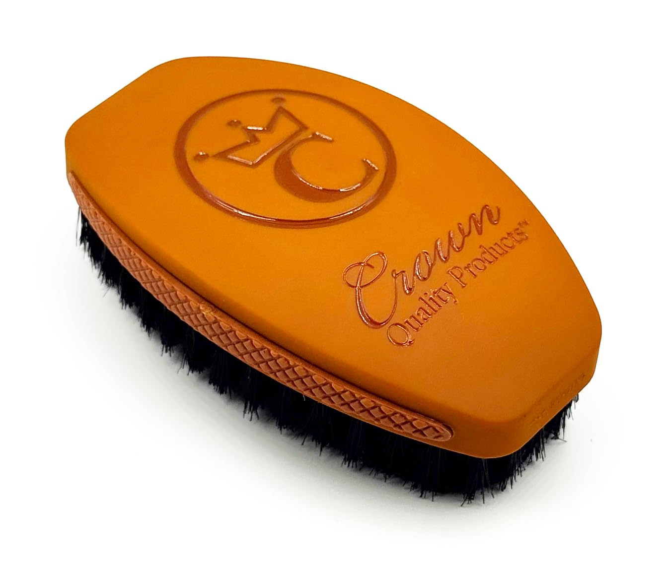 New BUTTERSCOTCH 360 Wave -SOFT- Boar Bristle Hairbrush, Non-Slip Grips, Waterproof Design, Indestructible body, Satin Finish, Debossed Logo - The