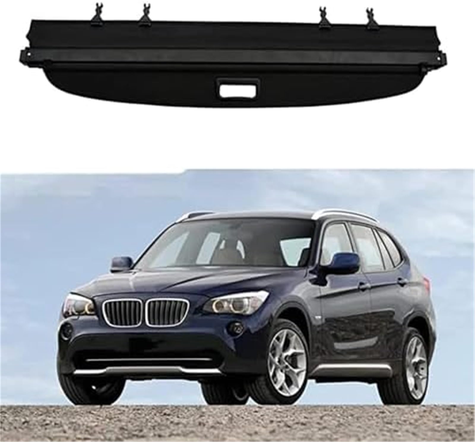 Fhjwqronte One Color Cargo Area Storage Rack Cargo Cover, For Bmw, For X1 E84 2009 2010 2011-2015 Car Retractable Rear Trunk Parcel Shelf Luggage Shade Shield Security Organizer Boot